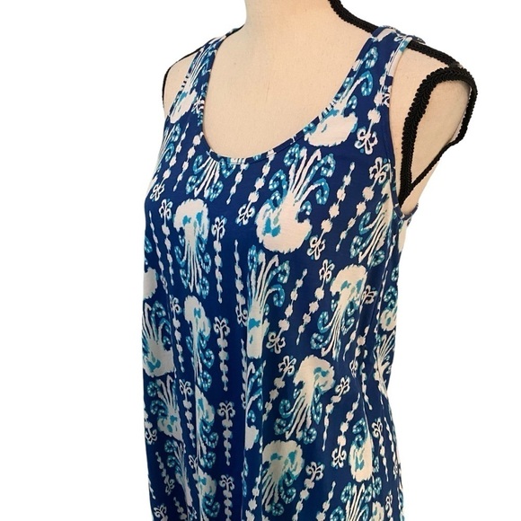 Lilly Pulitzer Melle Dress Indigo Get in Line Size XS Navy - Picture 2 of 12
